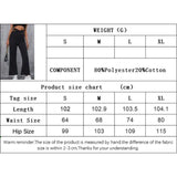 MQTIME  -  Fashion Women's Simple Slim Sports Hollow Out Waist Flared Pant Female Clothes Temperament Commuting Women Casual Trousers YSQ44