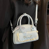  MQTIME  -  Fashion Cute Large Capacity Lace Cute Pu Leather Crossbody Bag Women's Bags Shoulder Bag Tote Bags Purse Tote Bag Messenger Bags