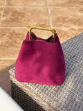 MQTIME  -  Luxury Women Handbags Velvet Elegant Wedding Party Dress Shoulder Clutch Bag Fashionable Metal Handle Purse Spring Summer New