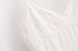  MQTIME  -  Women's Vintage Embroidery Off-Shoulder Mini Suspender Dress Summer Sexy Elegant Street Holiday Clothing