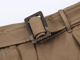  MQTIME  -  Women Leisure Skirts Spring Summer New Fashion Solid Color Mini Skirts For Women Elegant High Waist Khaki Skirts