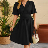MQTIME  -  Elegant Floral Print Sleeveless Maxi Dress Women Summer Boho V-Neck Casual A-line Dress with Pockets and Belt