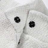 MQTIME  -  Elegant Cloak Women Loose High Neck A Line Hidden Button Coats Female Spring New Fashion Solid Soft Chic Cloaks Lady