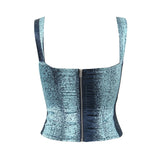 MQTIME  -  New sexy girl waist-tie vest with European and American style; slimming top for foreign trade