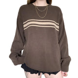MQTIME  -  Women's Crew Neck Long Sleeve Sweater Autumn Casual Commuter Style European And American Fashion by