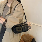 MQTIME  -  Vintage Fashion PU Bow Multi-pocket Large Capacity Storage Bags Shoulder Bag Underarm Bags Crossbody Bag Woman Bags
