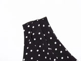 MQTIME  -  Polka Dot Slanted Shoulder Fashion Women Dress 2025 New Slim Sleeveless Black Party Dress For Summer Streetwear Woman Clothing