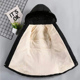  MQTIME  -  Kids Winter Outerwear Girls Padded Warm Down Jackets Children Thicken Hooded Outerwear Teenager Plus Velvet Parkas Kids Clothing