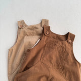  MQTIME  -  Autumn New Children Loose Overalls Solid Boys Vintage Jumpsuit Girls Strap Trousers Baby Casual Overalls Kids Clothes