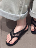 MQTIME  -  Women Mesh Sandals Flats Shoes Clip Toe Slippers Summer Trend Beach Sport Shoes Casual Flip Flops Comfort Shoes Sandalias