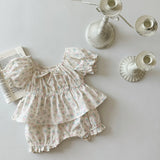 MQTIME  -  New Summer Toddler Baby Girls Clothes Suit Short Sleeve Cotton T-shirt+PP Shorts Children Clothes Suit