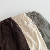  MQTIME  -  Winter New Children Warm Pants Solid Boys Girls Plus Velvet Thick Harem Pants Baby Fleece Corduroy Trousers Kids Clothes