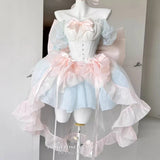 MQTIME  -  Handmade High Quality French Sweet Lolita Princess Puffy Cake Dress Mini Birthday Party Wedding Dresses Photography Clothing