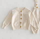 MQTIME  -  New Autumn Winter 0-3Yrs Toddler Baby Girl Boys Clothes Infant Baby Girls Boys Long Sleeved Solid Color Cardigan Jumpsuit