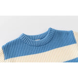 MQTIME  -   Boys Striped Sweaters Autumn Kids Loose Pullover Fashion Jumper New Children Warm Bottoming Teen Knitted Clothes