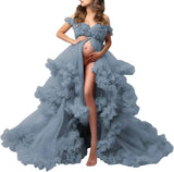 MQTIME  -  Maternity Dresses Photoshoot Pregnancy  vestidos para embarazadas baby shower