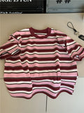 MQTIME  -  Summer New Children Loose Striped T Shirts Cotton Boys Girls Bottoming Shirts Toddler Long Sleeve Casual Tops Kids Clothes