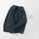 MQTIME  -  Spring New Children Striped Jeans Fashion Girls Casual Pants Baby Denim Trousers Kids Loose Harem Pants Infant Clothes