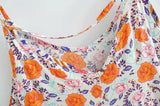MQTIME  -  Boho Strapless Dress Floral Printing Beach Sundress Backless Viscose Loose Fit Holiday Summer Dresses Mujer Vestidos