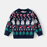  MQTIME  -  Boys Christmas Sweaters Children Girls Cartoon Knitted Jumper New Toddler Xmas Warm Pullover Children Autumn Winter Coats