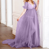 Mqtime Maternity Clothes Breast Feeding Dress Supplier Maternity Dress Women Mesh Sleeve Lace Wedding Dress Dress Wedding Casual Dress