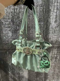  MQTIME  -  Sweet Cool Green Underarm Bag Y2k Hot Girls Pu Leather  Large Capacity Shoulder Tote Bag Women Fairycore Aesthetic Handbag Chic