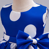 MQTIME  -  Polka Dot Girl Layered Dress Wedding Birthday Party Children's Princess Gown Kids Fashion Clothing Vestidos Toddler Dresses