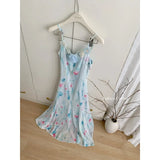 MQTIME  -  Princess Sleeve Fairy Dress Garden Spring Summer Travel Mesh Skirt Long Tail Fish Tailed Gown for Women Chinese Origin