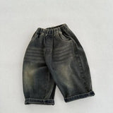  MQTIME  -  Autumn New Children Denim Trousers Fashion Girls Casual Pants Boys Vintage Versatile Jeans Kids Harem Pants Baby Clothes