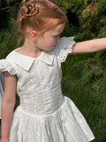 MQTIME  -  New Summer Baby Girls Princess Dresses Lace Embroidery Ruffles Sleeve Children Cute White Dress