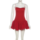  MQTIME  -  Spring New Product Low Neck Off Shoulder Waist Suspender Dress Women