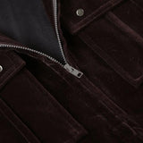 MQTIME  -  Cropped Trendy Velvet Pocket Cargo Jacket, High-waisted Skinny Hottie Fur Hooded Sweatshirt