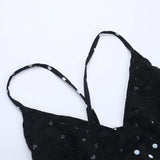 MQTIME  -  Polka-Dot Print Spaghetti-Strap Dress Women Summer Hot Girl V-Neck Backless Waist-Cinching Mini Dress Female Party Dress