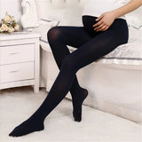 Mqtime Soft Velevt Tights For Pregnant Women Adjustable High Waist Maternity Pantyhose U-shaped Belly Support Leggings Spring Autumn