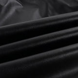  MQTIME  -  Women's Black Faux Leather Wide Leg Culotte Pants Low Waisted With Drawstring Punk Loose Fit Autumn Winter Streetwear Style Chic