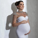 MQTIME  -  New Sexy Lace Rhinestone Shoulder Necklace Bride Body Chain For Pregnant Women Photography Props Wedding Accessories F01