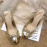 MQTIME  -  Classic Women Shoes Fashion Round Head High Heeled Sandals for Woman Exquisite Model Casual Shoes Designer Shoes Sandalias Mujer