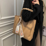 Mqtime PU Leather Shoulder Bags Women Handbags Personality Knitted Strap Design Fashion Female Ladies Big Tote Bags Black/Brown/Khaki