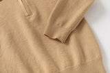 MQTIME  -  Toddler Boys Sweater New Winter Turn Down Collar Solid Color Thicken Warm Kids Boys Polo Knitwear Versatile Little Boy Pullovers
