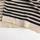 MQTIME  -  Summer New Children Short Sleeve Casual Polo Shirts Baby Boy Girl Hollow Out Knitwear Toddler Kids Striped Knitted Lapel Tops