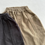  MQTIME  -  Autumn New Children Casual Pants Fashion Boys Simple Pocket Trousers Solid Baby Girls Loose Harem Pants Cotton Kids Clothes