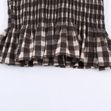  MQTIME  -  Chic Fashion Honeycomb Check Blouses for Women New Long Sleeve Women's Casual Simple Style Shirt And Blouse Woman Tops