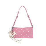 MQTIME  -  Women Small Polka Dot PU Underarm Shoulder Bag Lady Retro Handbags and Purses New Trend Cute Hand Bags