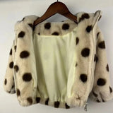  MQTIME  -  Baby Girls Jackets Children Winter Warm Faux Fur Coats Kids Fluffy Hooded Outwear New Toddler Plush Casual Clothing 2-8 Years