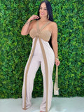 MQTIME  -  Solid Color Women Jumpsuits For Summer Autumn Sleeveless Loose Fashion Streetwear Overalls Wide Leg Pants Trousers