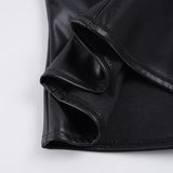 MQTIME  -  Y2k Streetwear Rivet Halter Backless V Neck Sleeveless Fashion Zipper Solid All Match Tanks