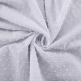 MQTIME  -  Design Ruffled Loose Dress Women's V-neck Tie Bell Sleeve White Commuter Long Dress