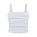 MQTIME  - Spring/Summer Women's Street Sexy Top Solid Color Basic Strap Top Casual Versatile Slim Fit Bra Open Navel Clothes CSM15JY24010P