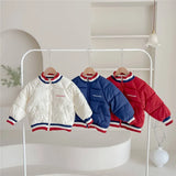 MQTIME  -   Kids Baseball Cotton Clothes Jackets Autumn Winter Padded Down Warm Coats Boys Girls Fashion Outerwear 2-10 Years
