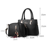 MQTIME  -  2pc/set Women Fashion Casual Totes Luxury Handbags Designer Shoulder Bags for Women Crossbody Composite Bag Bolsos